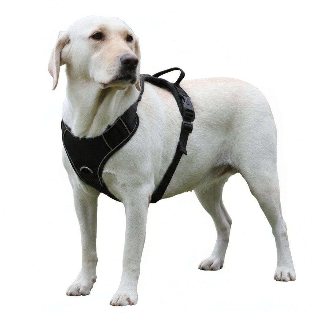Dog Harness with AirTag Holder and Leash Set