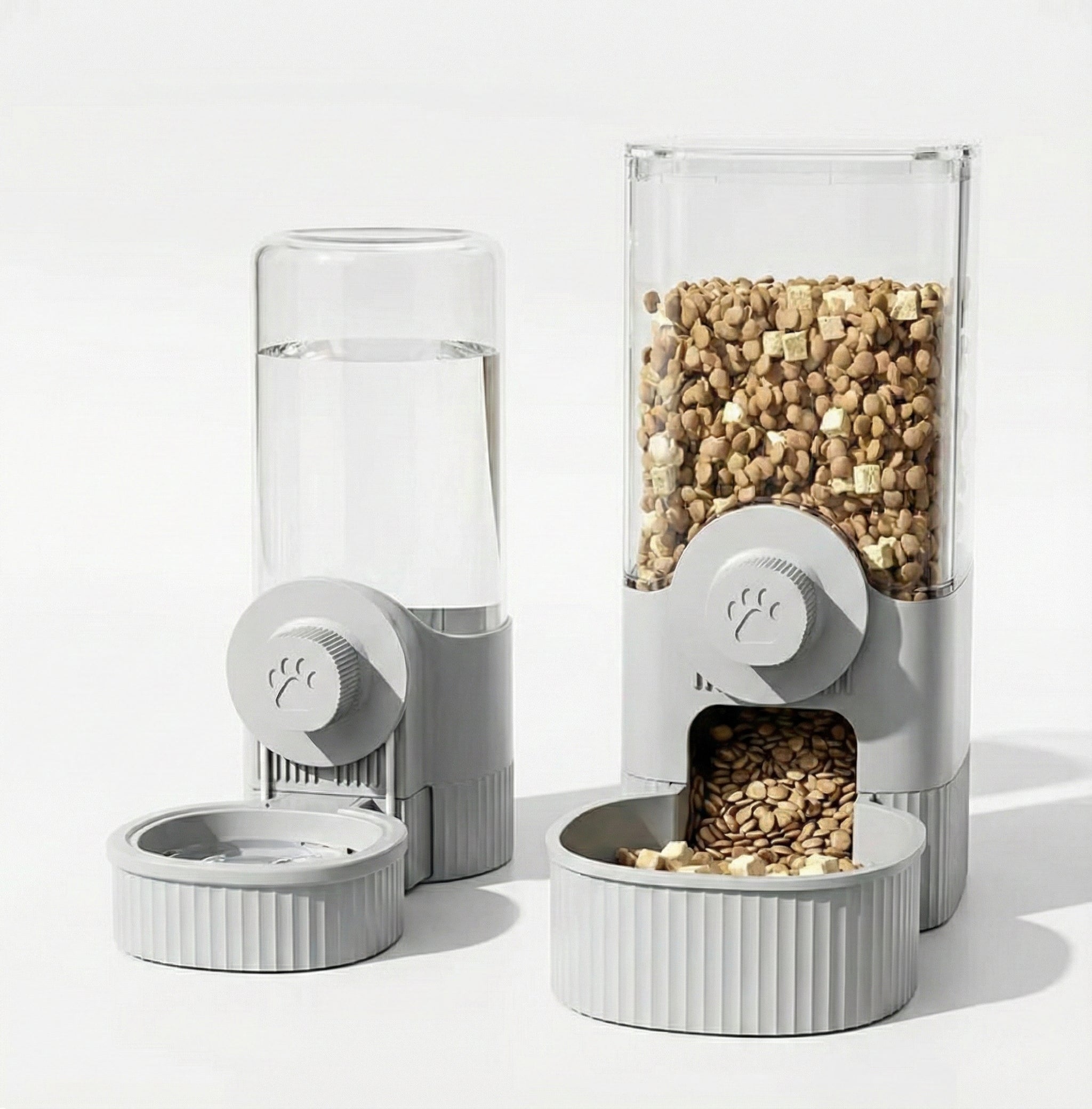Hanging Automatic Pet Feeder & Water Dispenser Gravity Cage Bowl Set