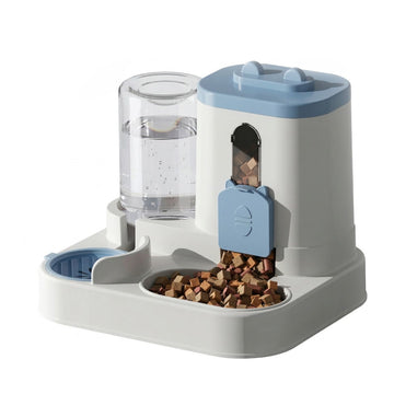 Dog & Cat Feeder and Waterer Set, Gravity Design, Spill-Proof