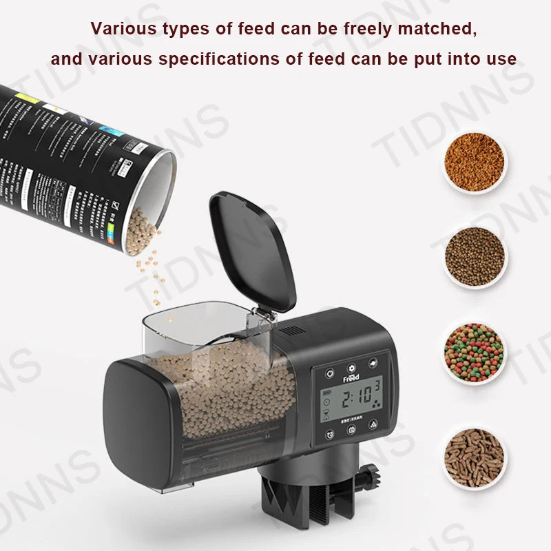 Adjustable Automatic Fish Feeder with LCD Timer Control