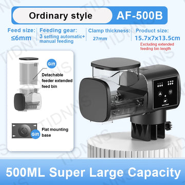 Adjustable Automatic Fish Feeder with LCD Timer Control