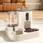 Dog & Cat Feeder and Waterer Set, Gravity Design, Spill-Proof
