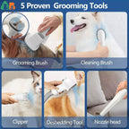 Pet Grooming Vacuum Kit 2.3L Large Capacity Hair Collection