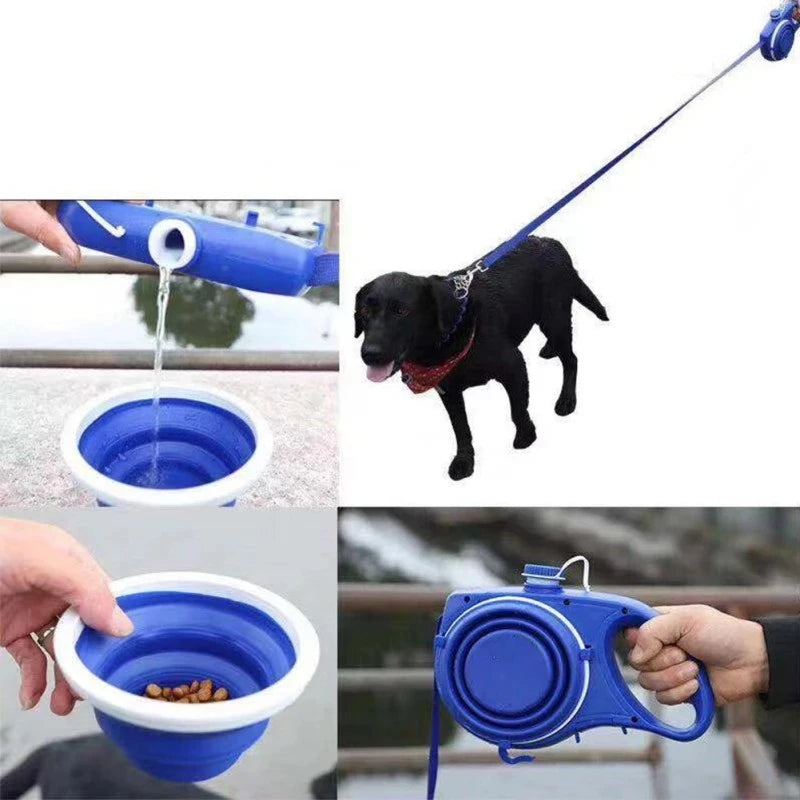 Dog Leash with Integrated Water Bottle