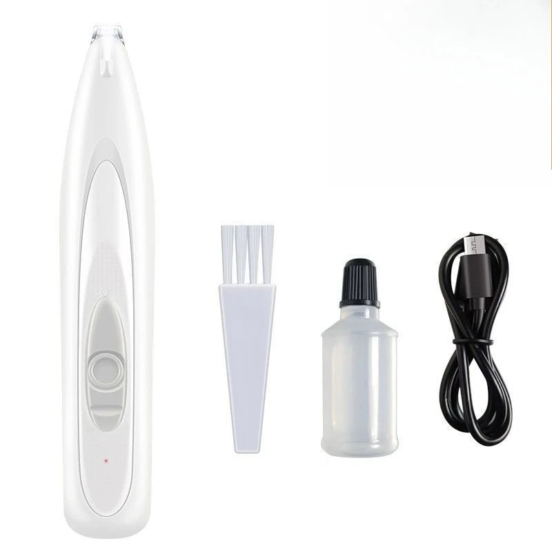 Dog Grooming Clippers with LED Light Low Noise Paw Trimmer