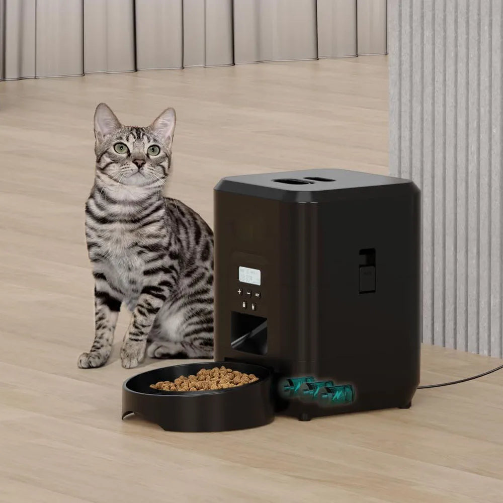 Smart automatic pet feeder Programmed slow feeding for dogs and cats