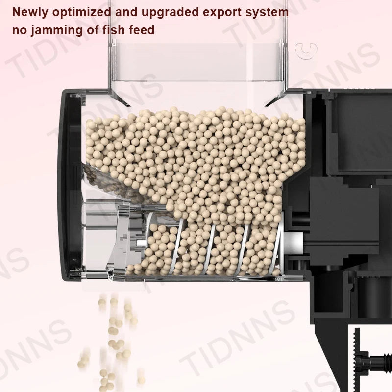 Adjustable Automatic Fish Feeder with LCD Timer Control
