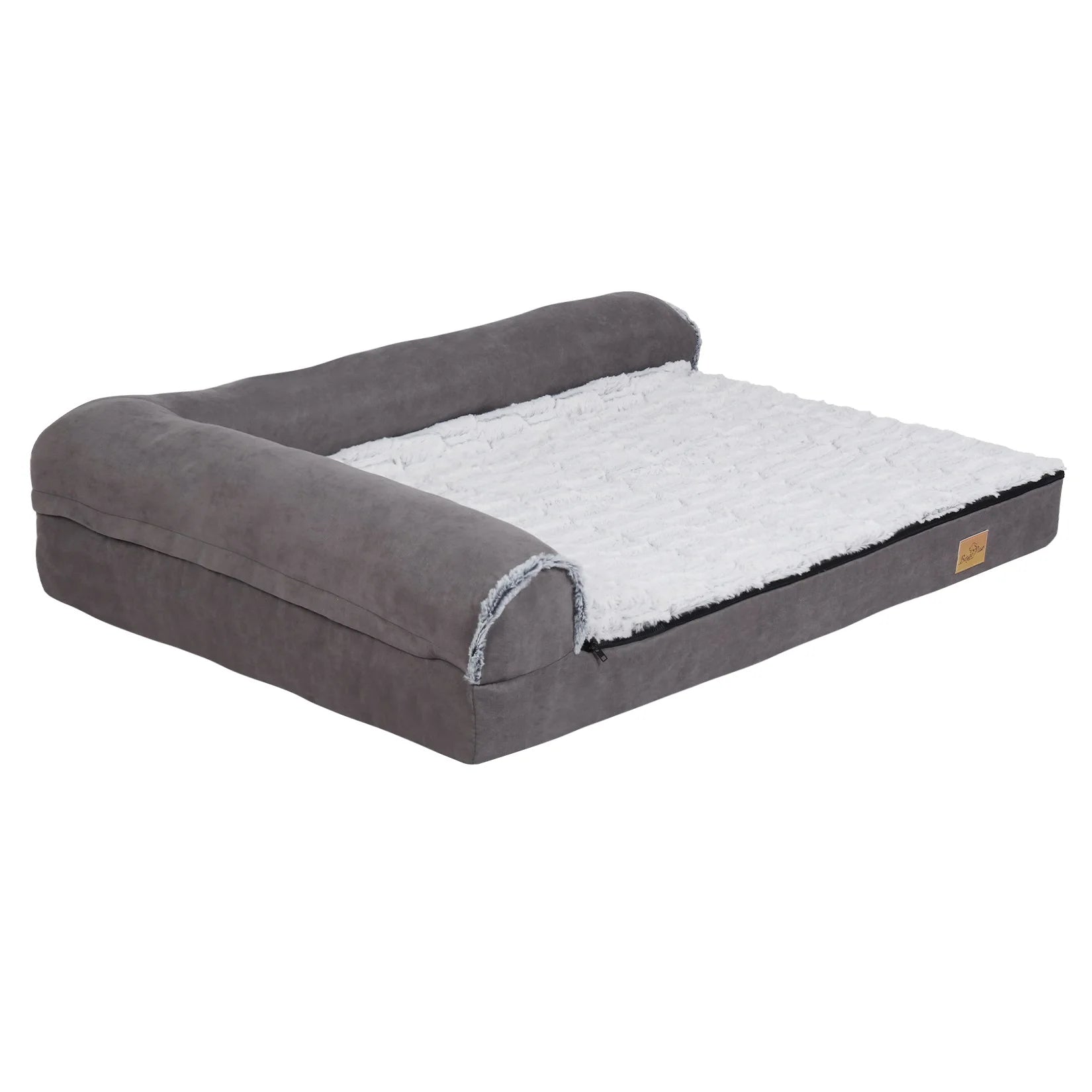 Orthopaedic Memory Foam L-Shaped with Bolster, Removable Washable Cover