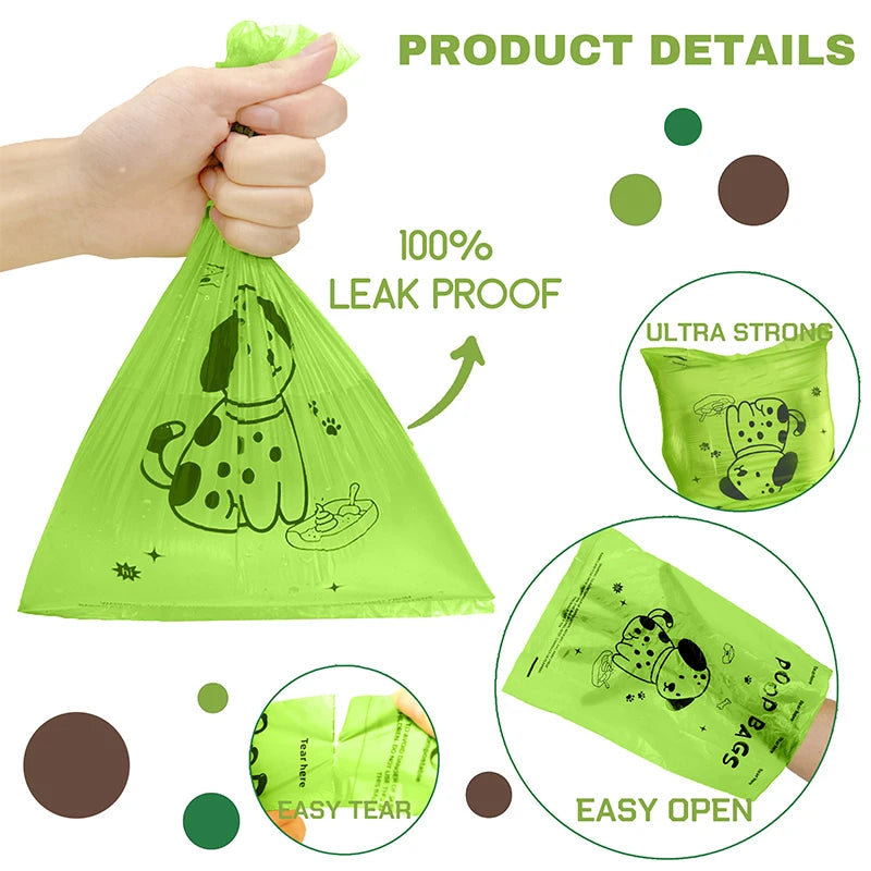 EPI Biodegradable Dog Poop Bags, Lavender Scented, Extra Thick with Dispenser