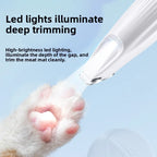Dog Grooming Clippers with LED Light Low Noise Paw Trimmer