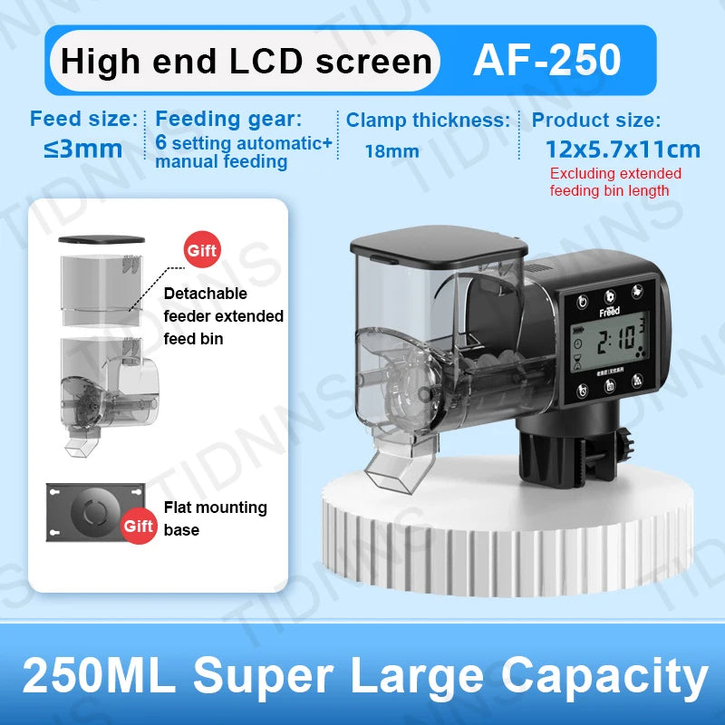 Adjustable Automatic Fish Feeder with LCD Timer Control