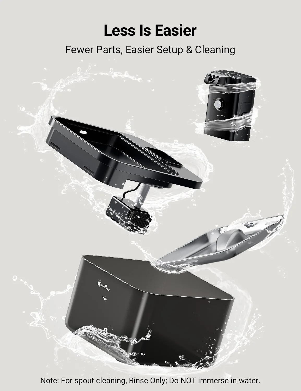 Wireless Automatic Stainless Steel Water Fountain