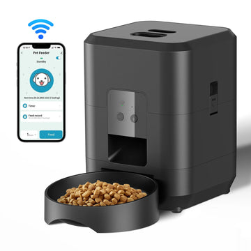 Smart automatic pet feeder Programmed slow feeding for dogs and cats
