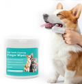 Disposable Pet Finger Toothbrush Wipes Dog & Cat Oral Cleaning 50pcs