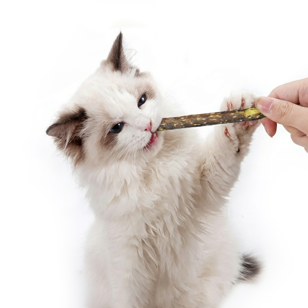 Natural Matatabi Cat Sticks 100pcs Silvervine Chew Toys for Dental Cleaning