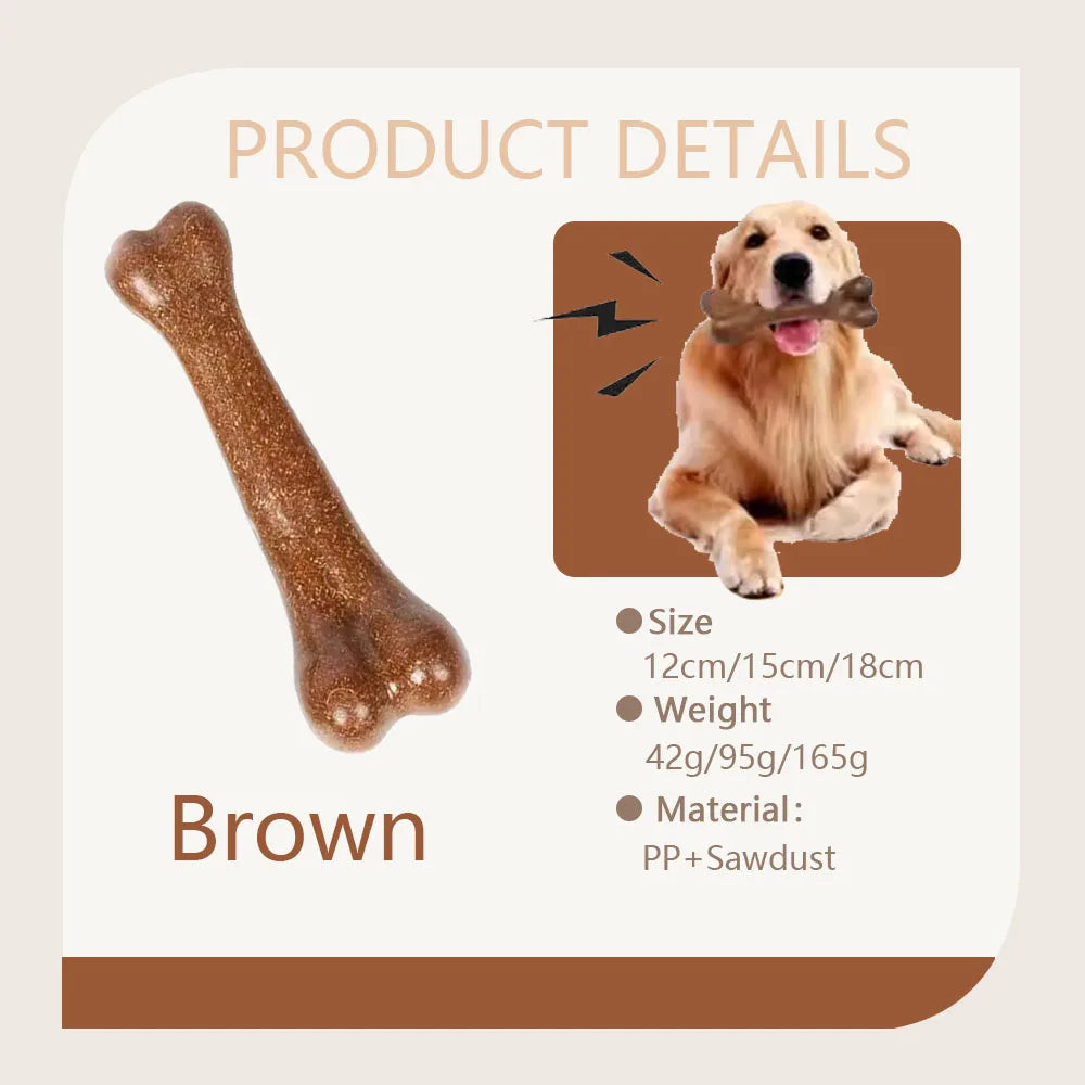 Durable Dog Bone Chew Toy Natural Non-Toxic for All Dogs