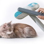 3-in-1 Pet Hair Remover Brush, Long Handle Fur Cleaning Tool