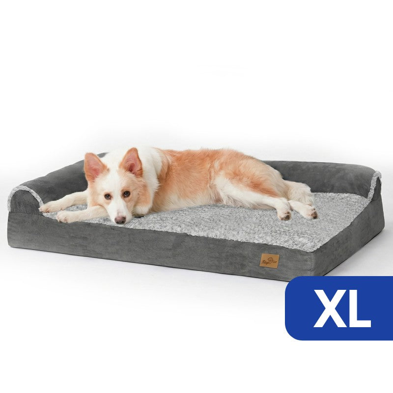 Orthopaedic Memory Foam L-Shaped with Bolster, Removable Washable Cover