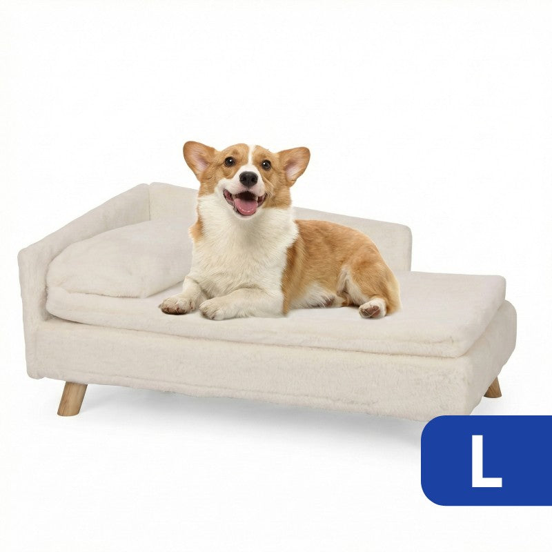 Nordic Raised Pet Bed with Waterproof Cushion