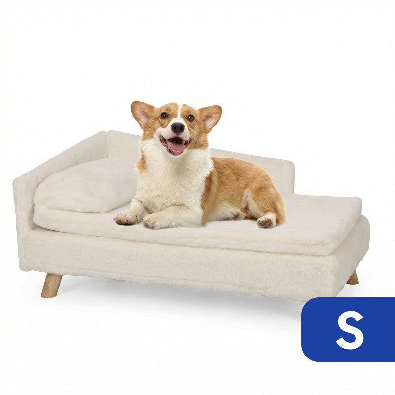 Nordic Raised Pet Bed with Waterproof Cushion
