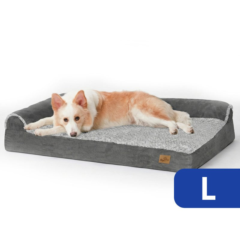 Orthopaedic Memory Foam L-Shaped with Bolster, Removable Washable Cover